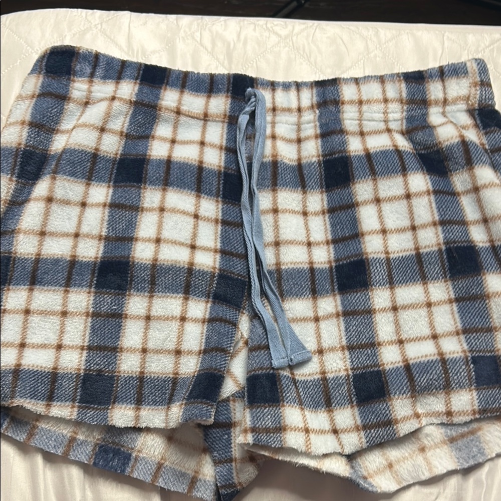 Blink Lounge Plaid Fleece Shorts